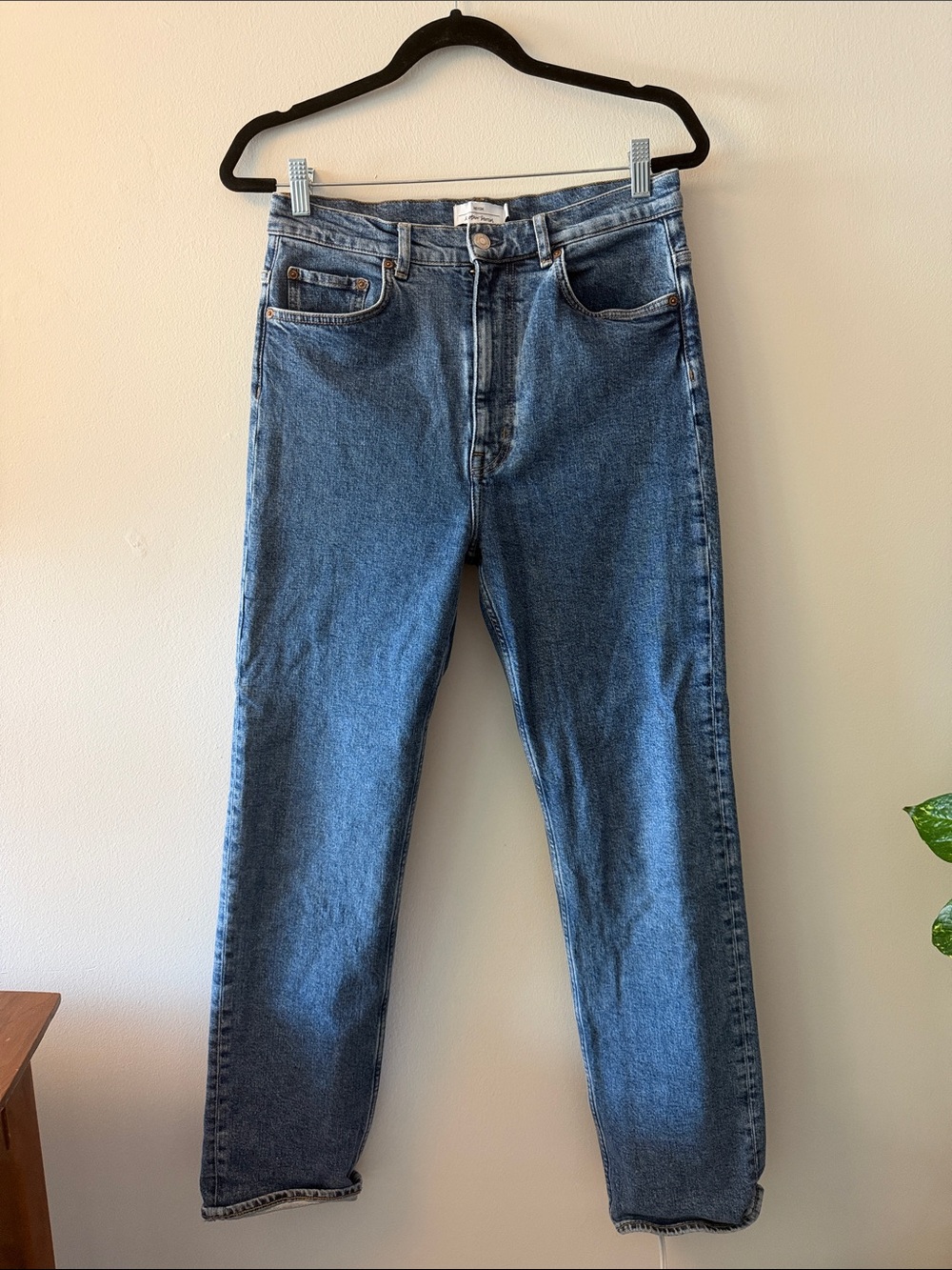 &Other Stories High-Waist Blue Denim Jeans